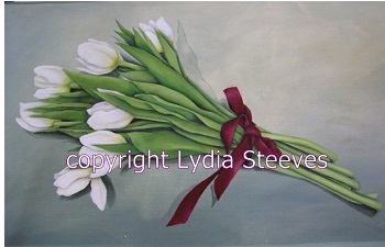 White Tulips Acrylic e-Packet
